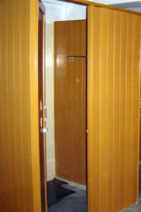 bathroom pvc folding door
