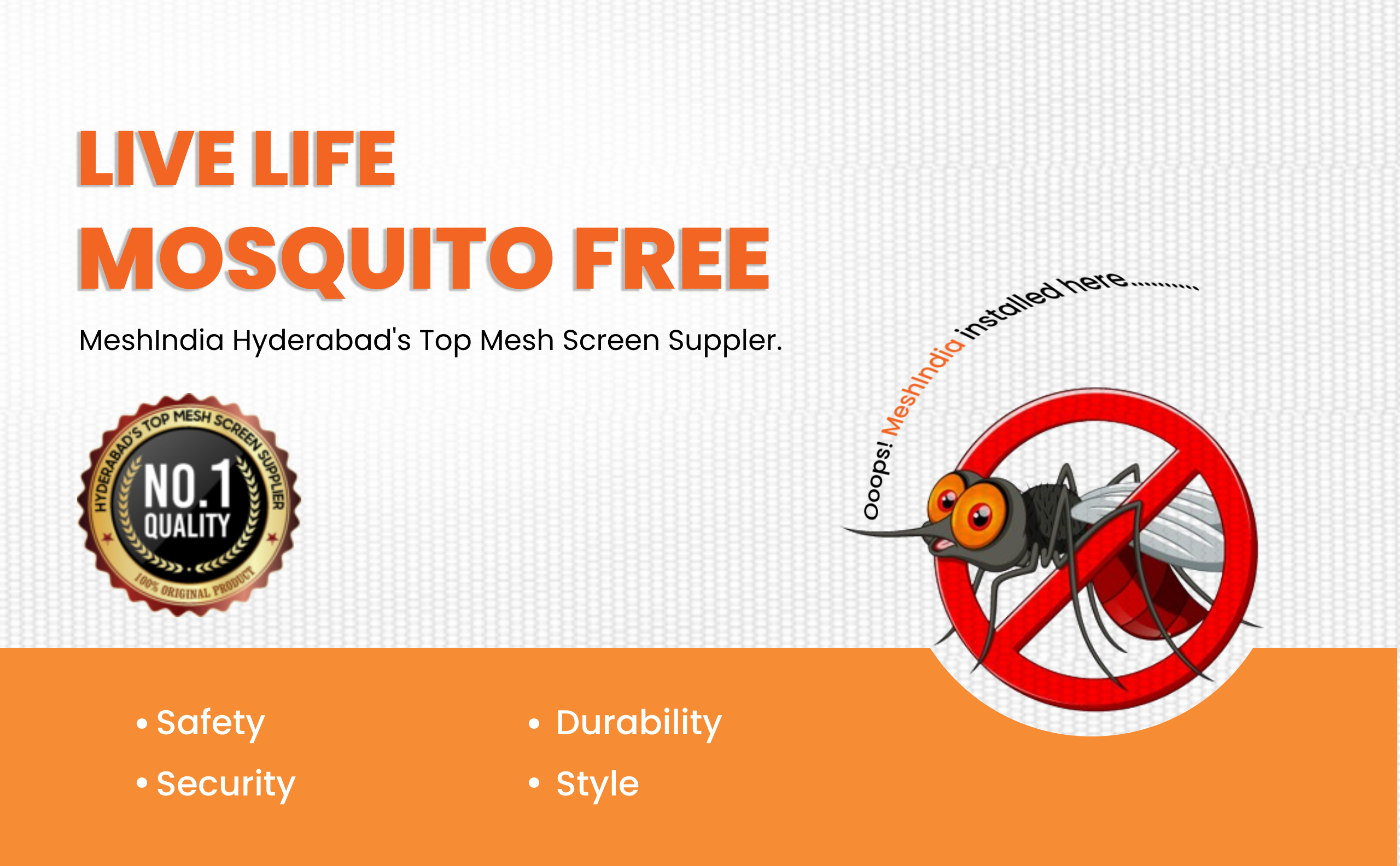 High Quality Mosquito Mesh Doors in Hyderabad